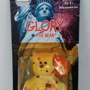 Glory The Bear 1997 McDonalds Ty Beanie Baby RARE